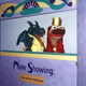 Prince Bumbo The Monkey (right), moments before Sunday's near-fatal
dragon attack.